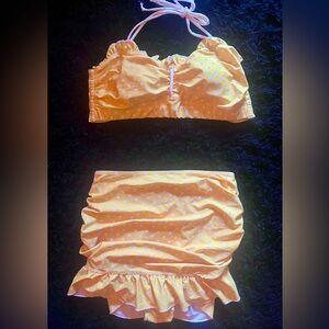 X SOLD X Lolita Girl Polka Dot High Waisted 2-piece swimsuit